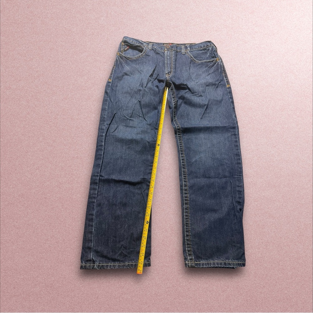 ariat fr m3 loose jeans men’s 40x32 blue denim baggy workwear - Picture 3 of 6